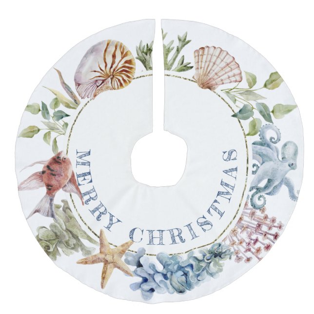 Tropisk kuststrutsseteme God jul Julgransmatta Fusklinne (Framsidan)