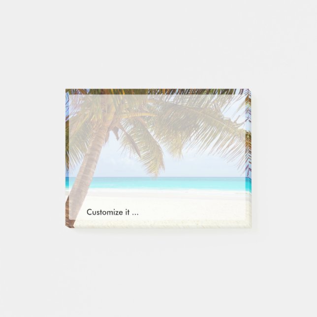 Tropisk kyla strandplats post-it block (Framsida)