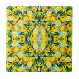 TROPISK LEMONS CERAMIC TILE KAKELPLATTA