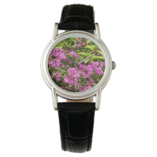 Tropisk Lila Bougainvillea Blomma Armbandsur