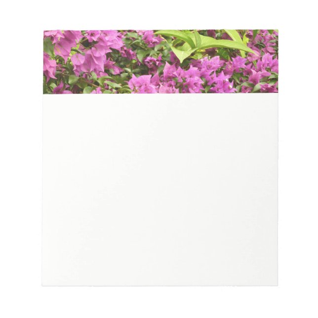 Tropisk Lila Bougainvillea Blommigt Anteckningsblock (Framsida)