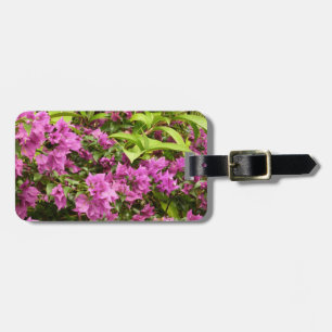Tropisk Lila Bougainvillea Blommigt Bagagebricka