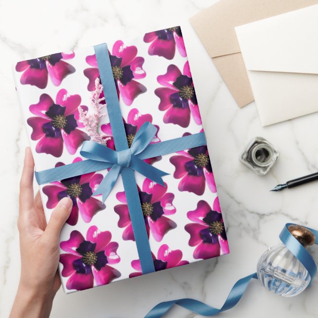 Tropisk Lila MOD Orkidé Blomma Sommar Bröllop Presentpapper (Gifting)