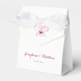 Tropisk Lila Orchid Blommigt Bröllop Presentaskar