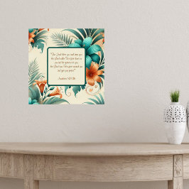 Tropisk ljusvälsignelse poster