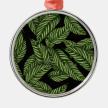 Tropisk Löv Mönster keramisk prydnadsföremål