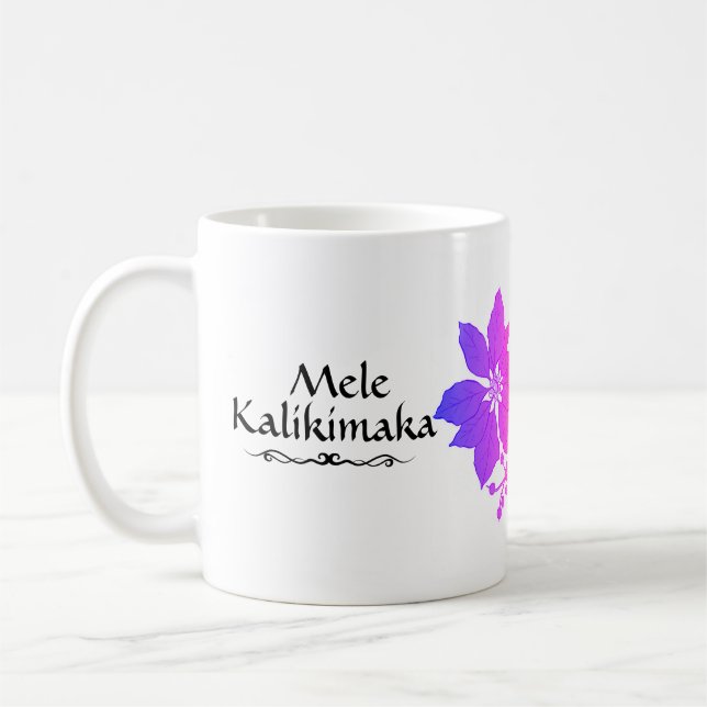 Tropisk Mele Kalikimaka hawaiibo Kaffemugg (Vänster)