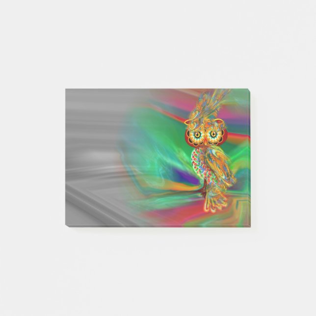 Tropisk modedrottninguggla post-it block (Framsida)