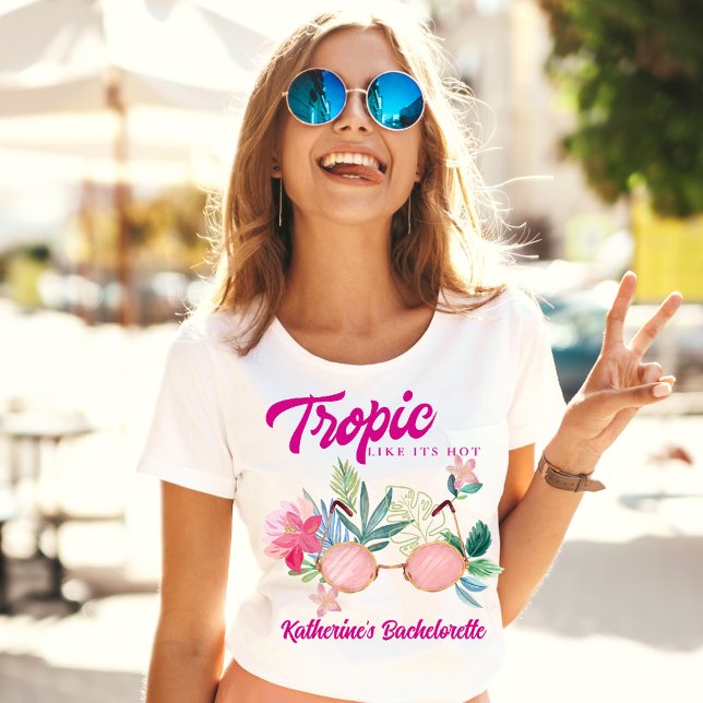 Tropisk möhippa-fest Brudtärna T Shirt (Skapare uppladdad)