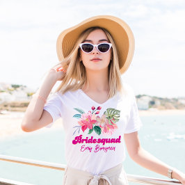 Tropisk möhippa veckoslut fest brudtärna t shirt