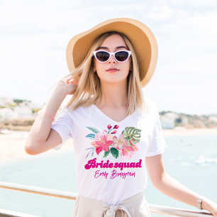Tropisk möhippa veckoslut fest brudtärna t shirt