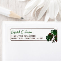Tropisk monstera Beach Wedding