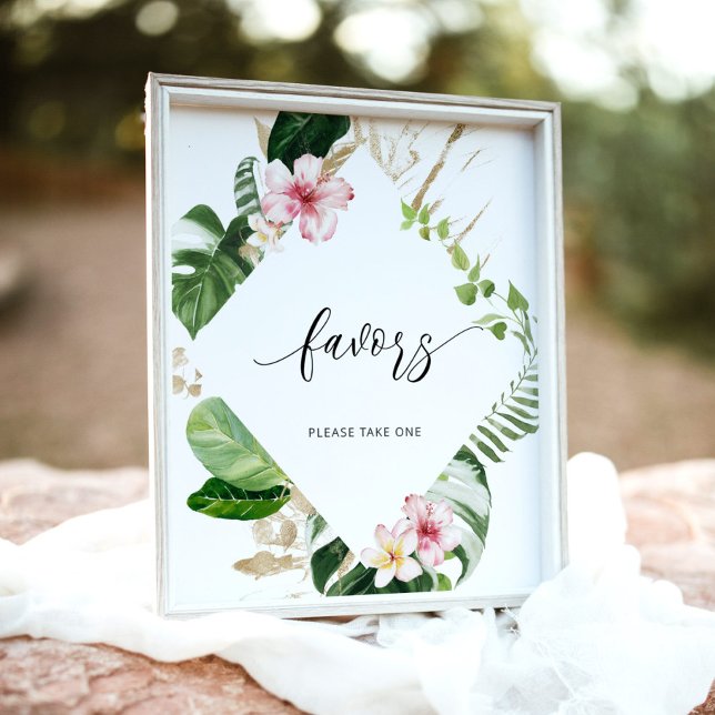 Tropisk monstera förärar varmt välkommen att ta en poster (Skapare uppladdad)