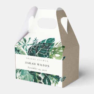 Tropisk monstera Grönt Möhippa för flytande olja Presentaskar