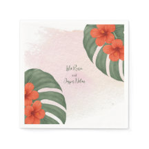 Tropisk Monstera & Hibiscus Bröllop