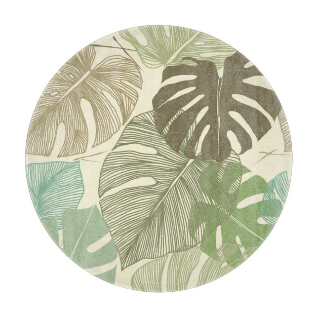 Tropisk monstera Retro Hand-Drawn Mönster (Framsidan)