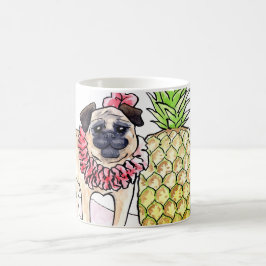 Tropisk mopsmugg kaffemugg