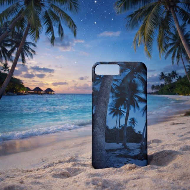 Tropisk natt Palm Beach telefonfodral  Case-Mate iPhone Skal ("For dreamers who find peace under the palms")