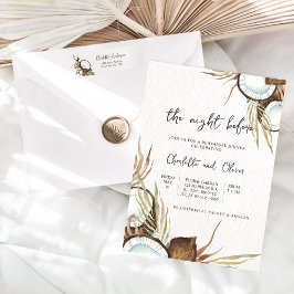 Tropisk natten före repetitionsmiddagen inbjudningar