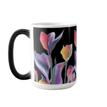Tropisk Naturbladsmönster Tekopp