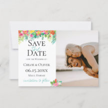 Tropisk ö botanisk fotografering Spara datum