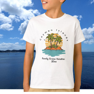 Tropisk ö-cruise Orange Anpassa T Shirt