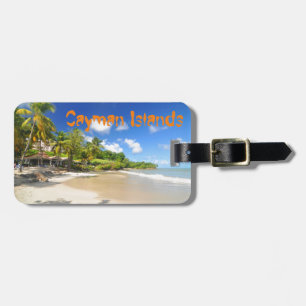 Tropisk ö i Cayman Islands Bagagebricka