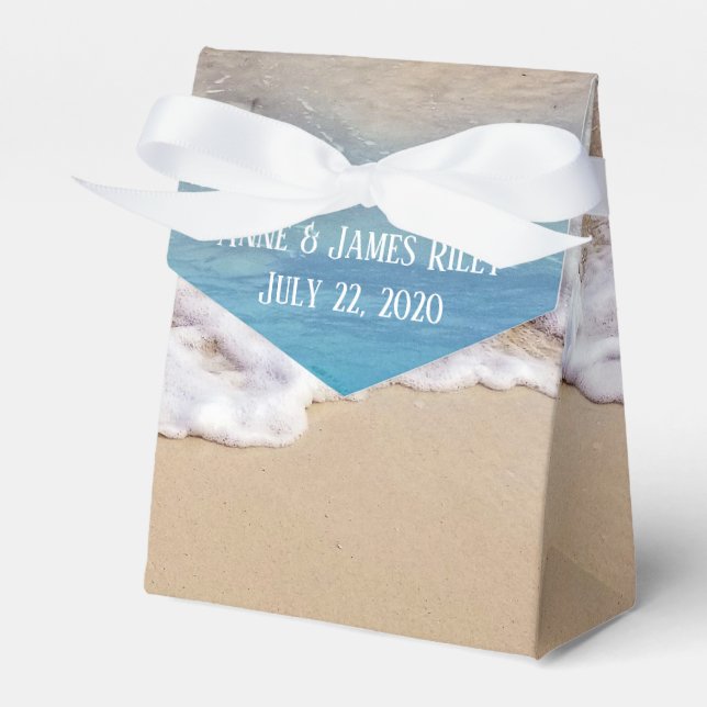 Tropisk oceanstrand presentaskar (Framsidan Sidan)