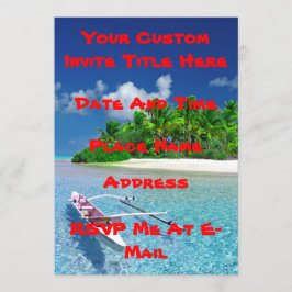 Tropisk öflykt inbjudningar