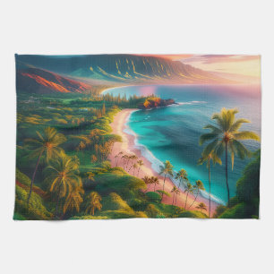 Tropisk öparadis på Maui Kökshandduk