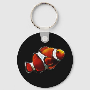 Tropisk orange Clownfish clownfisk Nyckelring