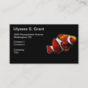 Tropisk orange Clownfish clownfisk Visitkort