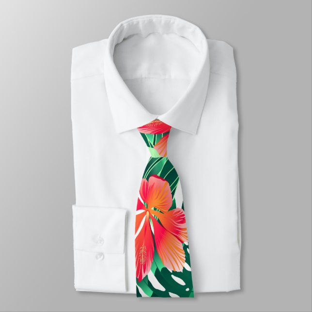 Tropisk orange hibiscus slips (Bunden)