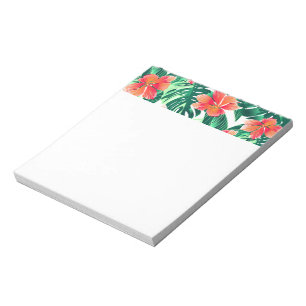 Tropisk orange hibiskus anteckningsblock