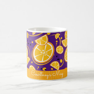 Tropisk Orange Slices Wedges Citrus Summer Fruit Kaffemugg