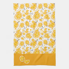 Tropisk Orange Slices Wedges Citrus Summer Fruit Kökshandduk