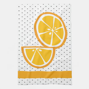 Tropisk Orange Slices Wedges Citrus Summer Fruit Kökshandduk