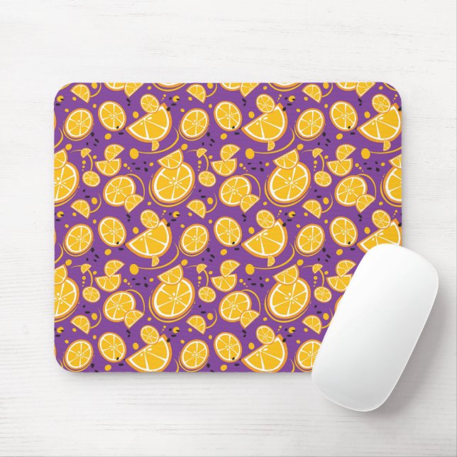 Tropisk Orange Slices Wedges Citrus Summer Fruit Musmatta (Med mus)