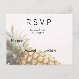 Tropisk OSA kort av ananas