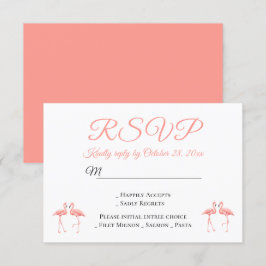 Tropisk OSA Rosa Flamingos Bröllop, sommartid, Par Inbjudningar