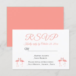 Tropisk OSA Rosa Flamingos Bröllop, sommartid, Par Inbjudningar