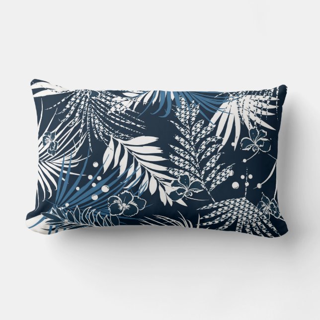 Tropisk palm accentkudde lumbarkudde (Framsida)