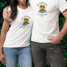 Tropisk palmkryssning Teal Personlig