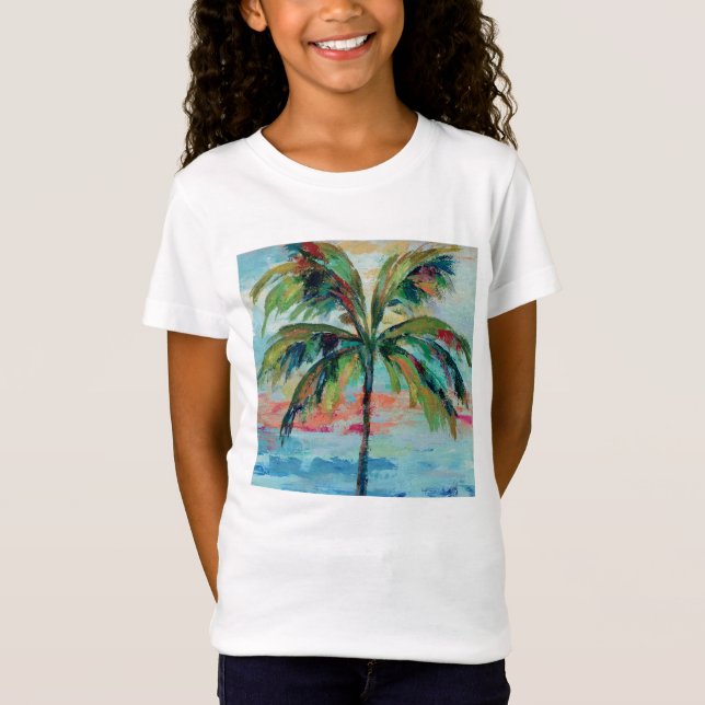 Tropisk | palmträd 2 tee (Framsida)