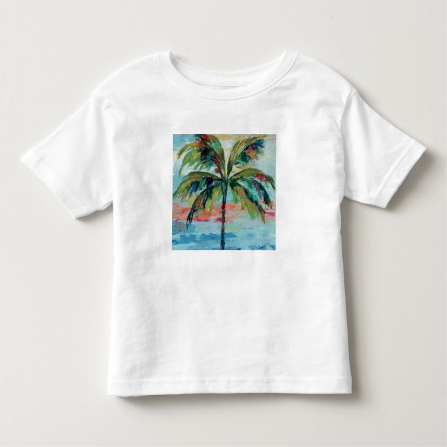 Tropisk | palmträd 2 tee shirt (Framsida)