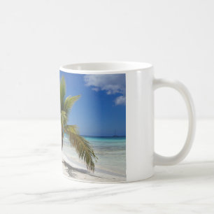 tropisk palmträd kaffemugg