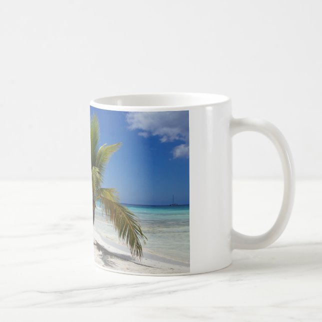 tropisk palmträd kaffemugg (Höger)