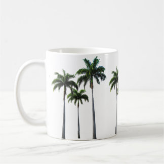 Tropisk - palmträd - klassikervitmugg kaffemugg