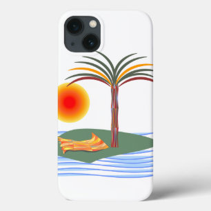 Tropisk palmträd, sol, vinkar plus för iPhone 6/