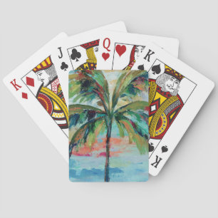 Tropisk   palmträd spel kort